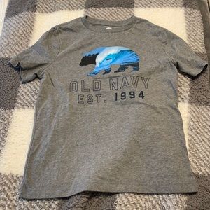 Old Navy shirt with blue bear design